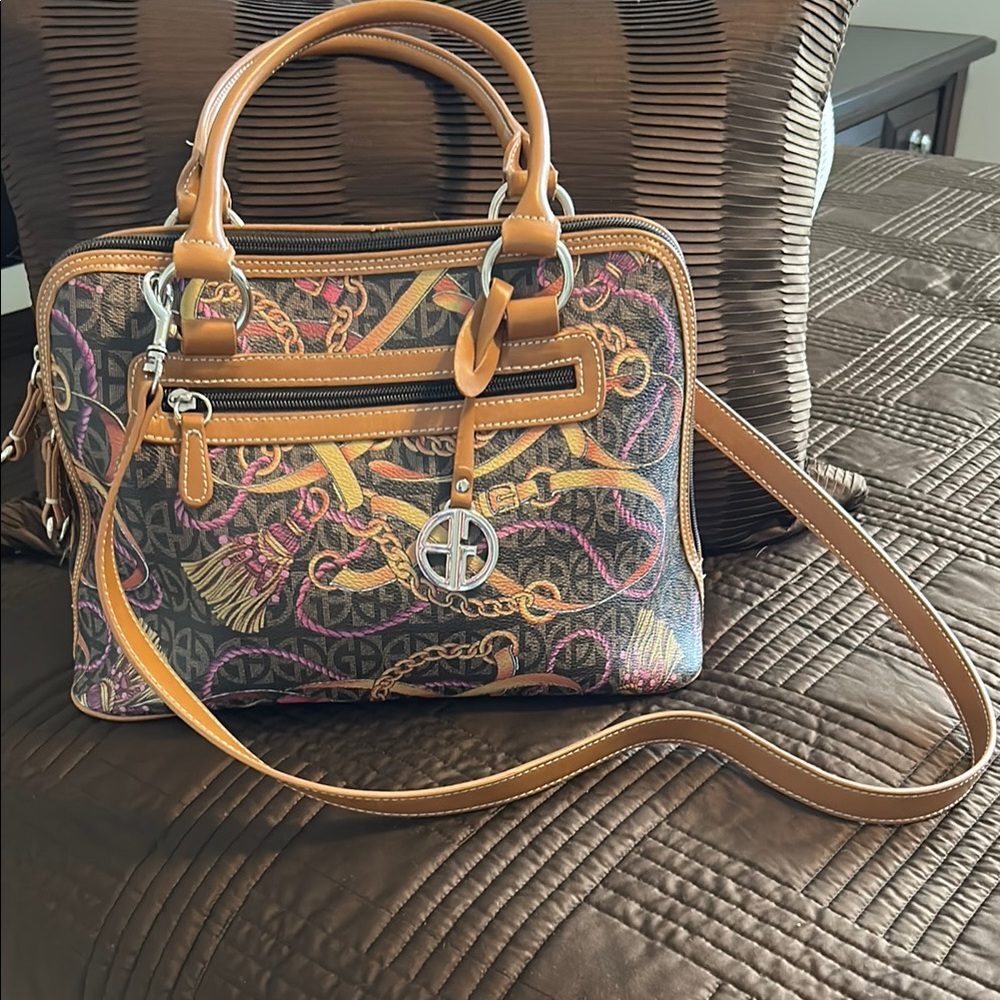 Stylish Brown and Black Handbag